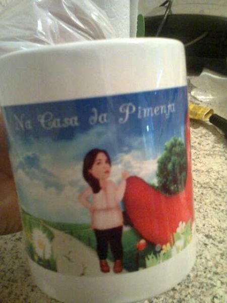 Caneca de porcelana personalizada